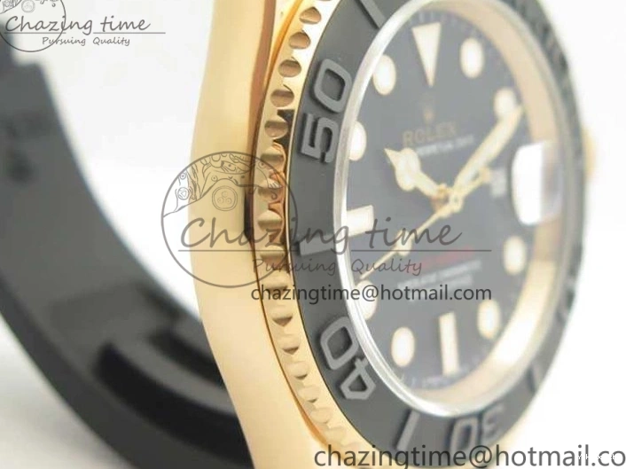 ARF Rubber Yacht-Master 116655 Ceramic 1:1 SH3135 On Edition Bezel Strap Oysterflex Best 0520